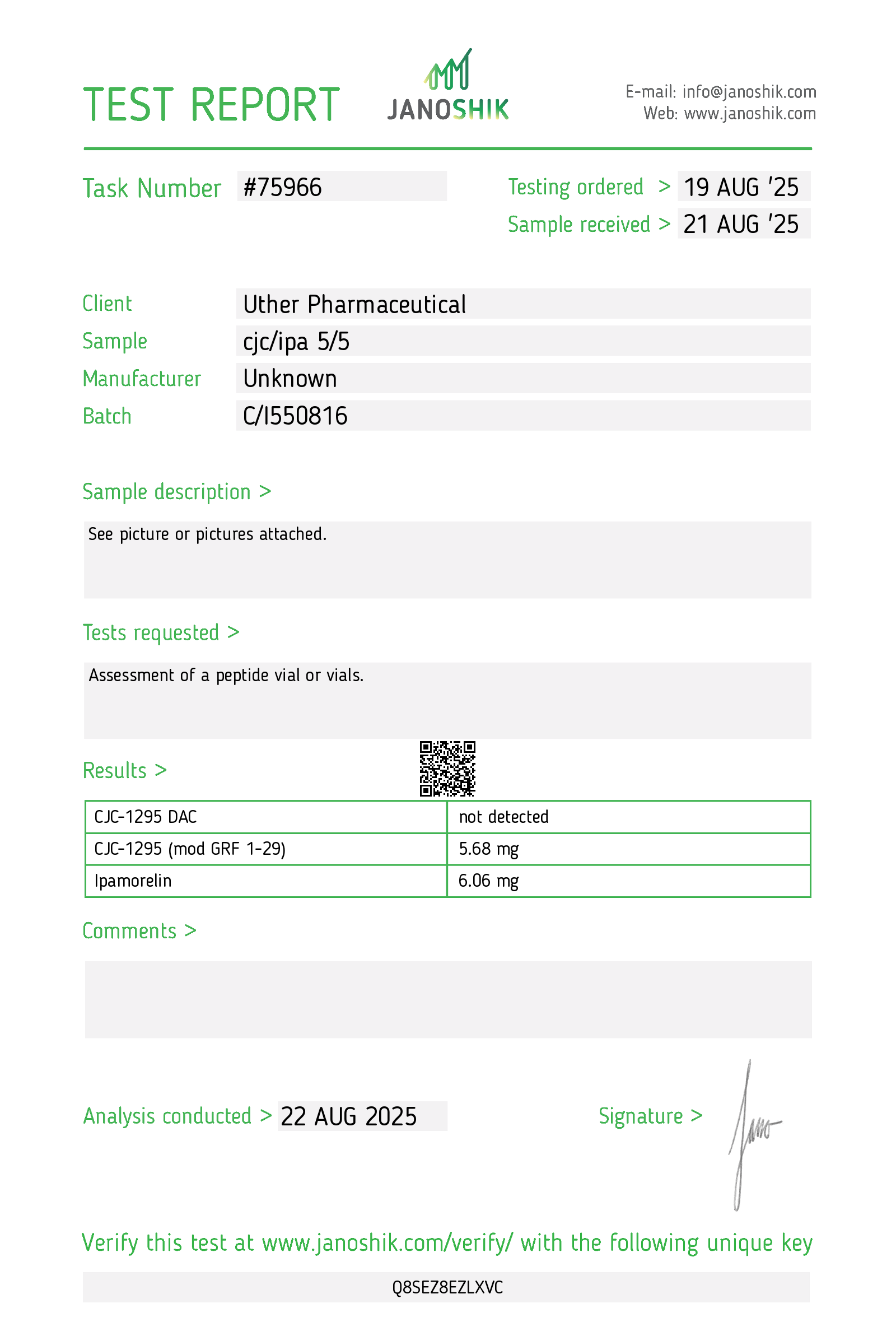 CJC no DAC / IPA blend - 5MG/5MG - Image 2
