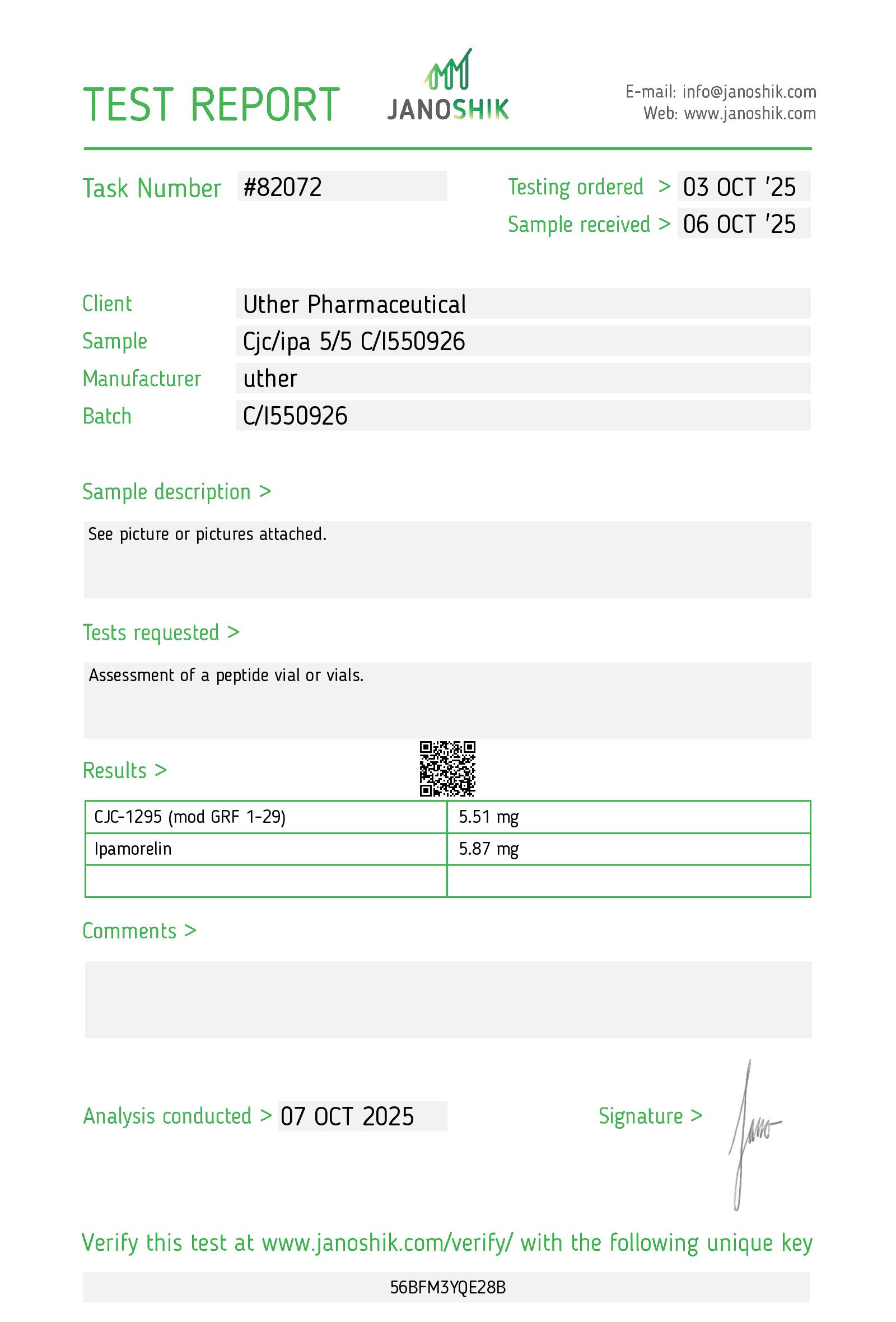 CJC no DAC / IPA blend - 5MG/5MG - Image 4